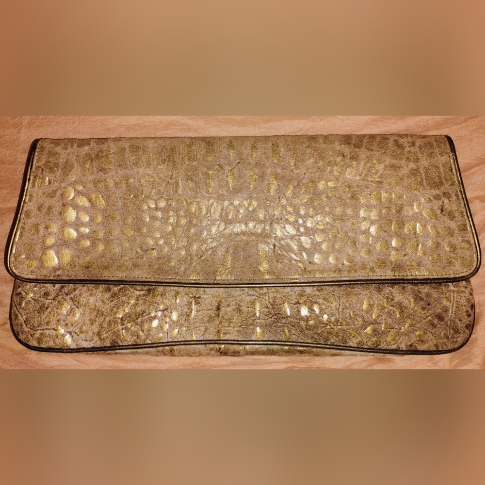 Gold Textured Women's Bag